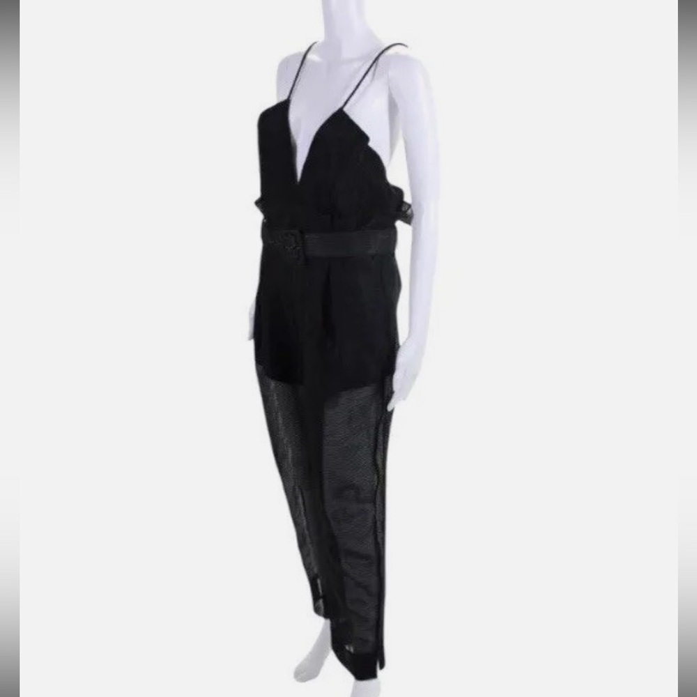 Alice McCall Justify My Love Jumpsuit Black Striped Organda up Size US 6 - Picture 6 of 13